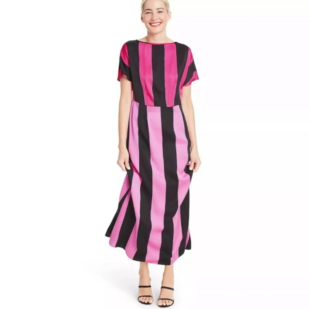 Christopher John Rogers Target Mixed Striped Dress